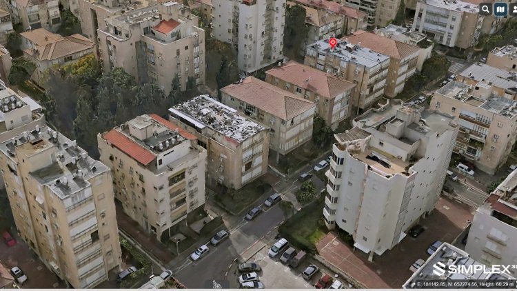 מקום פרויקט ההתחדשות ברחוב התומר בראשל"צ (סימפלקס)