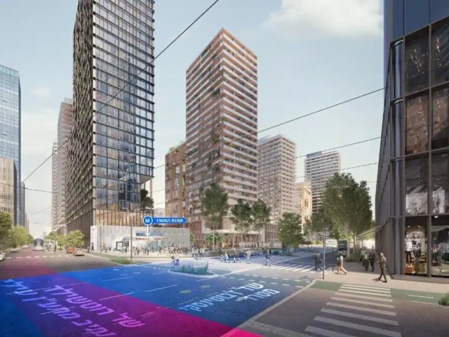 מתחם מטרו ראשון לציון// הדמיה: משרד דרמן ורבקל אדריכלים