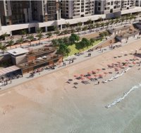 התכנית לחידוש חוף בת ים | הדמיה: דני לזר אדריכלים