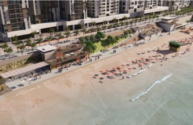 התכנית לחידוש חוף בת ים | הדמיה: דני לזר אדריכלים
