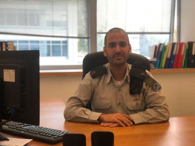 רב סרן אהרון עוזר צילום דובר צה"ל