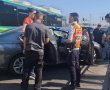 תאונת שרשרת בראשון לציון: ארבעה כלי רכב התנגשו, שניים נפצעו