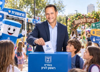 ראש העיר רז קינסטליך (אילוסטרציה שנוצרה בבינה מלאכותית)