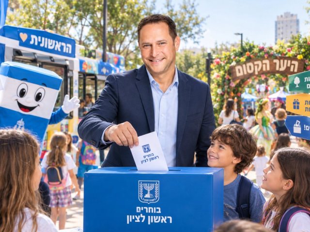 ראש העיר רז קינסטליך (אילוסטרציה שנוצרה בבינה מלאכותית)