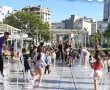 המזרקות ליד בניין העירייה בבת ים חזרו לפעול