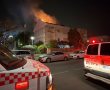 שריפה פרצה  בעקבות פגיעה במבנה בראשון לציון.