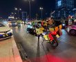  רוכב אופנוע התנגש במעקה בטיחות בשד' יעקב בראשון לציון